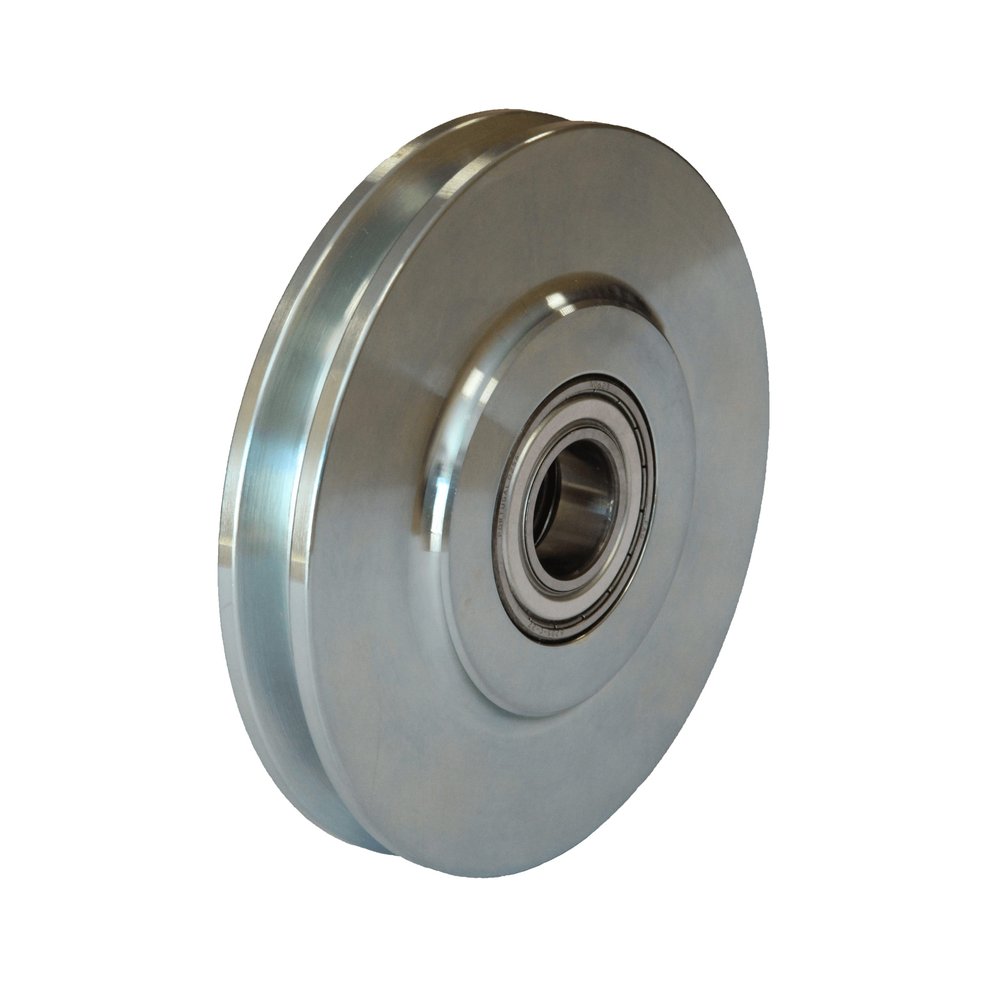 Drahtseilrolle aus Stahl Nr. 188 mit zwei Rillenkugellagern 6004-2RS