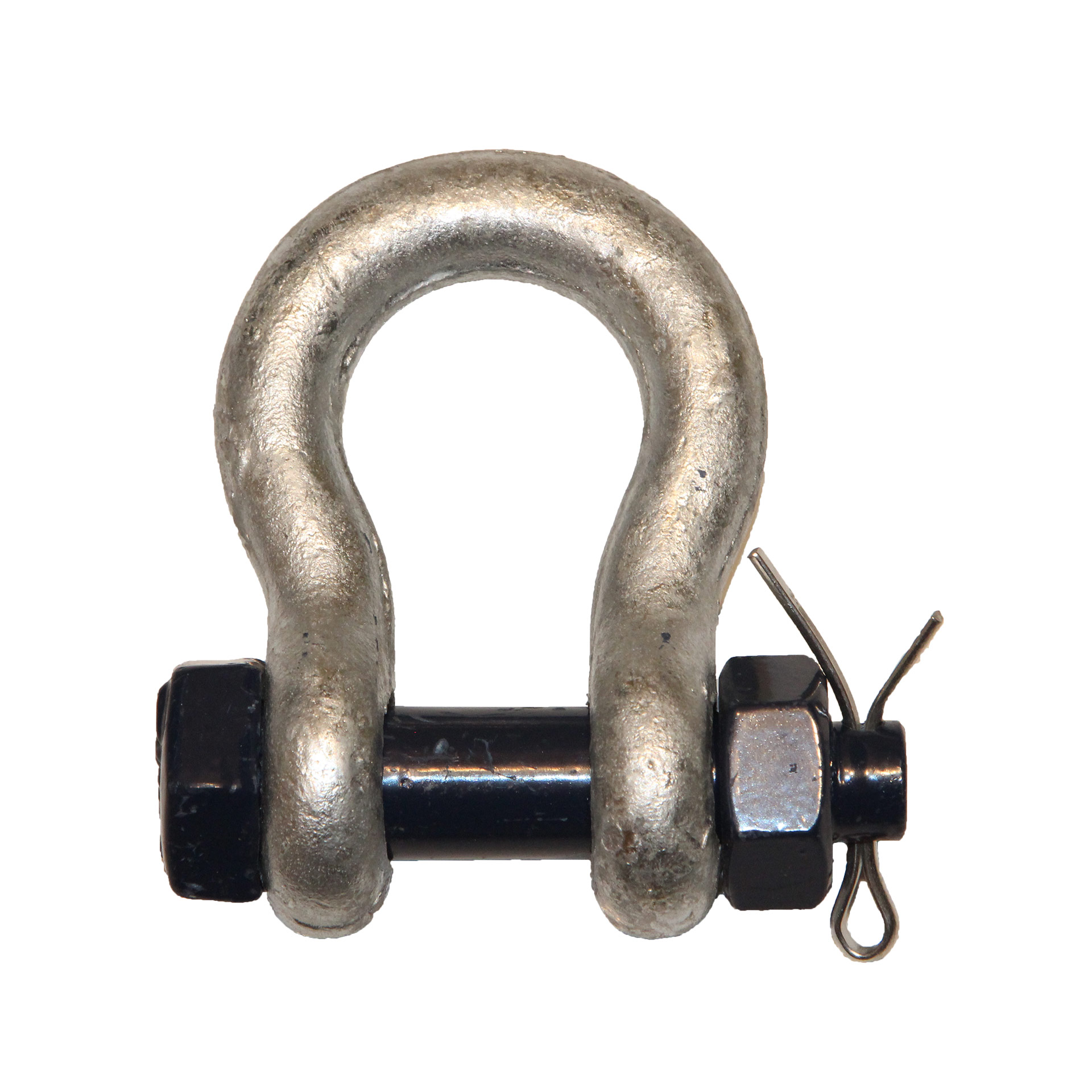 Hochfeste Schäkel Nr. 549 B geschweifte Form,mit überstehendem Bolzen, Mutter und Splint