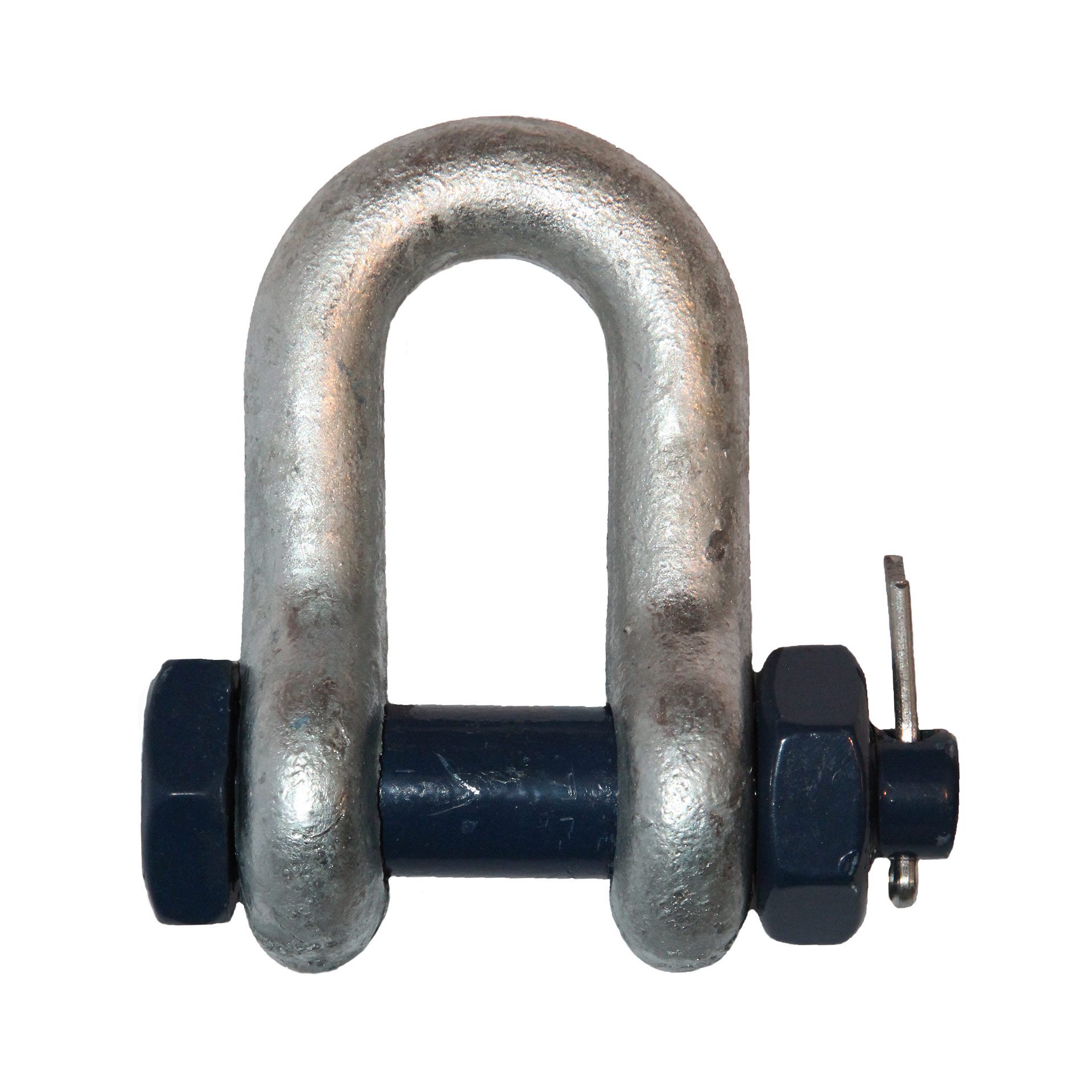 Hochfeste Schäkel Nr. 548 B gerade Form,mit überstehendem Bolzen, Mutter und Splint
